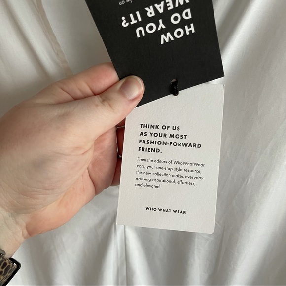 WHO WHAT WEAR PLUS SIZE 2X SHIRT DRESS WITH BELT - Picture 4 of 8